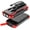Red, variant on 40000mAh Solar Power Bank Orange, Portable Charger 20W PD Fast Charging, Solar Charger Power Bank W/4 Built-in Cables & 9 Charging Ways, Waterproof Dual LED Flashlights for Camping Hiking
