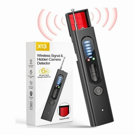 Hidden Camera Detector for Travel, 2024 Upgraded Camera Detector, Hidden Device GPS Detector Bug Detector, Wireless Signal Scanner for Travel, Car, Office, 6 Levels Sensitivity 4 Modes