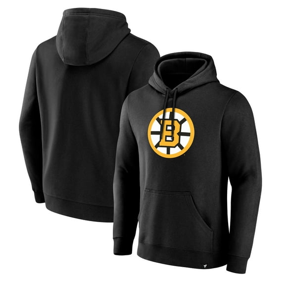 Men's Black Boston Bruins Essential Pullover Hoodie