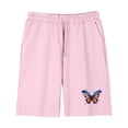 thumbnail image 5 of Pink Butterfly American Flag Kids 4th of July Outfit 2 Piece T Shirt Shorts Set for Kids Boys Girls Patriotic Summer Clothes,Size 9 T, 5 of 9