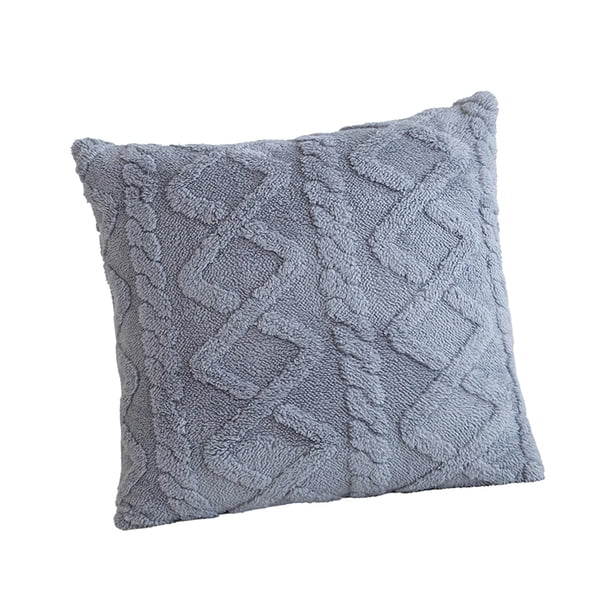 Funda de almohada decorativa cuadrada cómoda, funda de cojín para sofá, para inauguración de la casa, restaurante, sofá, silla, regalo Gris