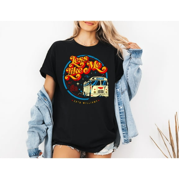 Zach Williams Less Like Me Christian Music Tour Bus Graphic T-Shirt, for men & women, up to size 5XL