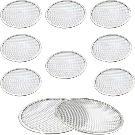 ACDANC 10pcs Mason Jar Sprouting Lids,Stainless Steel Sprouting Lids for 70mm Wide Mouth Mason Jar Seed Sprouting Jar Lids for Growing Bean Broccoli Alfalfa Seeds Salad Sprouts