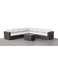 thumbnail image 5 of Living Source International LSI 8 Piece Rattan Sectional Seating Group with Cushions Sunbrella Canvas, 5 of 5