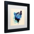 thumbnail image 3 of Trademark Fine Art 'Alone As A Wolf' Canvas Art by Robert Farkas, White Matte, Black Frame, 3 of 4
