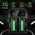 thumbnail image 3 of Baterías Recargables 4x2600mAh para Xbox Series X/S y One S/X con Estación de Carga Rápida - Paquete de Batería para Control Xbox, 3 of 5