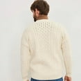 thumbnail image 5 of Mens Irish V Neck Sweater Cardigan Made By Aran Woollen Mills, 5 of 5