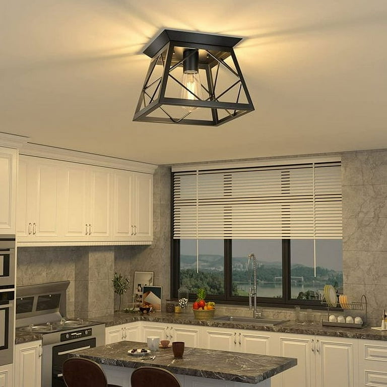 Flush mount sale farmhouse light fixture
