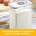 thumbnail image 3 of Recipiente de almacenamiento de alimentos LockNlock Easy Essentials, 1.8 L x 4, transparente, 3 of 8