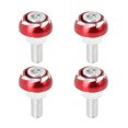 thumbnail image 1 of 4uds 6mm Metal Motocicleta Licencia Placa Marco Perno Tornillo Rojo, 1 of 1