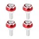 thumbnail image 1 of 4uds 6mm Metal Motocicleta Licencia Placa Marco Perno Tornillo Rojo, 1 of 1