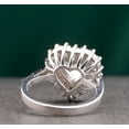 thumbnail image 4 of Heart Cut Diamond Engagement Ring, Perfect Proposal Ring For Her, Baguette Halo Diamond Wedding Anniversary Ring, 925 Sterling Silver, 2.3 Ct Simulated Diamond, Promise Ring, 4 of 4