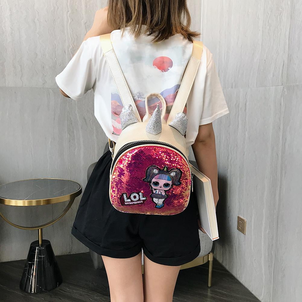 leather kids backpack