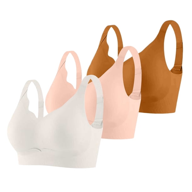 Brasier Mujer conjunto de 3 Piezas de Sujetador Deportivo sin Costuras y Cómodo para Mujer, con Soporte Ajustable, para Uso En Casa, Ocio y Entrenamiento Durante Toda La Temporada. Mediana