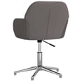 thumbnail image 3 of vidaXL Swivel Office Chair Dark Grey Fabric, 3 of 5