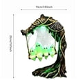 thumbnail image 3 of Cififendec Halloween Lighted Ghost Swing Lamp, 7.87"×3.93", Resin Moss Twisted Tree Spider Web Statue for Spooky Bar Counter Display, Nighttime Ambient Lighting, 3 of 5