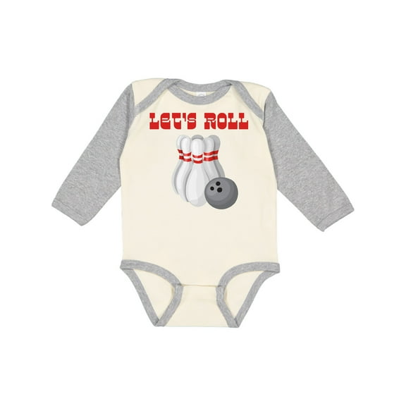 Inktastic Let's Roll Bowling Boys or Girls Long Sleeve Baby Bodysuit