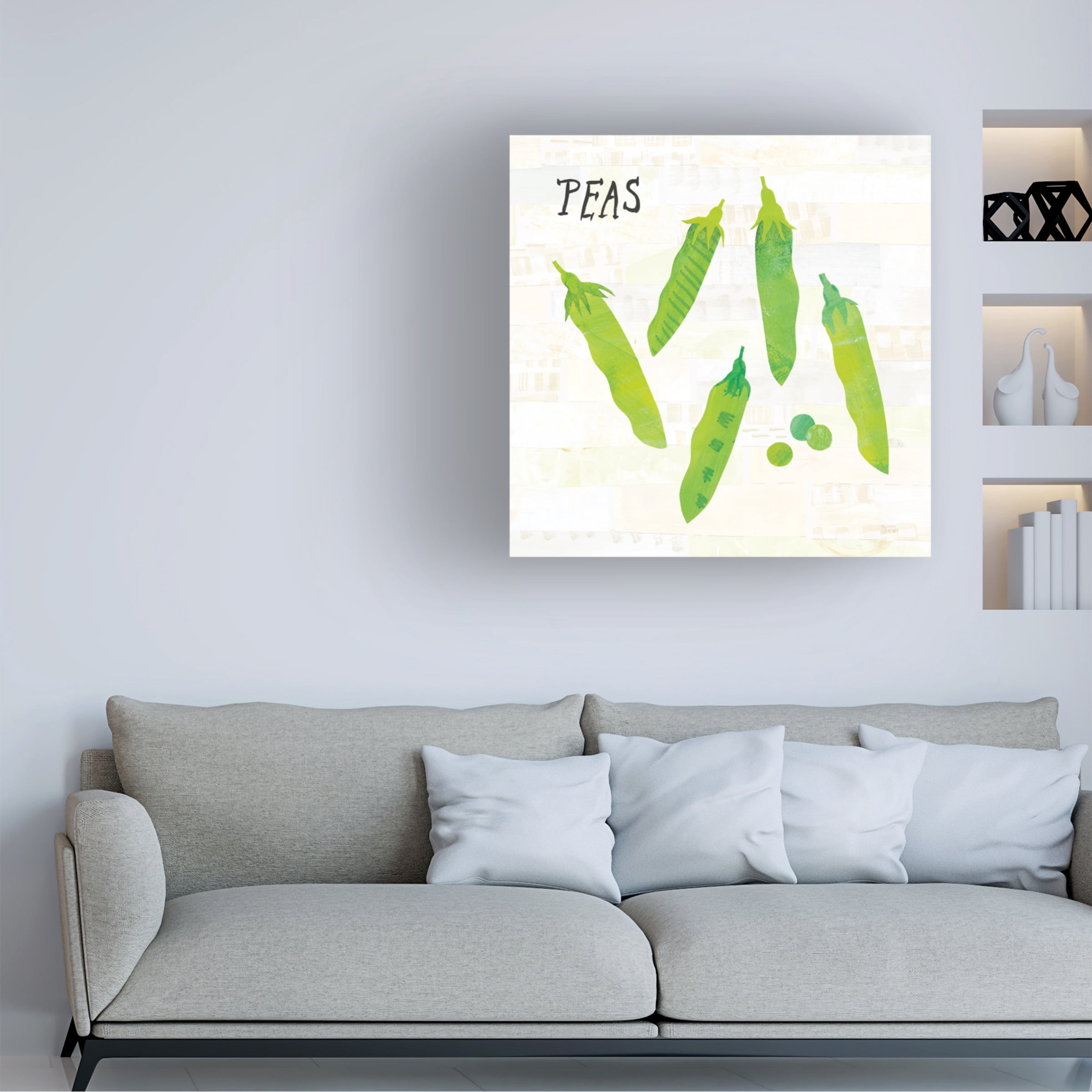 Melissa Averinos 'Kitchen Garden III Cream' Canvas Art
