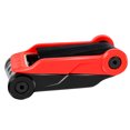 thumbnail image 3 of Greeniant Llave de reparación de bicicletas Herramienta de bolsillo Multiherramienta Portátil Aleación de acero Llave plegable Abrebotellas, Negro Ciclismo negro rojo Greeniant OD000169-02B, 3 of 6