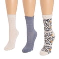 thumbnail image 4 of MUK LUKS Women's 3 Pack Dream Step Crew Socks, 4 of 5