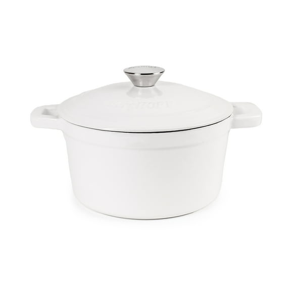 BergHOFF Neo Cast Iron 3qt. Round Dutch Oven 8" with Lid, White