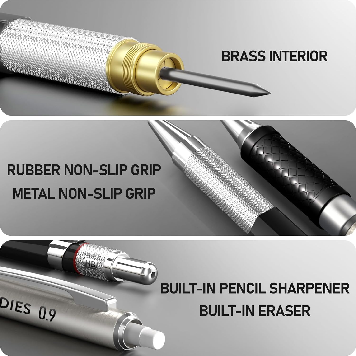 Four Candies Metal Mechanical Pencil Set 6-Piece photo 3
