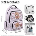 thumbnail image 4 of Jeiento Navy American Bow School Backpacks for Girls 8-12 Bookbags Large Capacity School Bags with Zipper Pockets for Primary Students 17 Inch Rucksack, 4 of 7