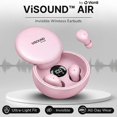 thumbnail image 2 of Auriculares VISOUND VionB Inalámbricos BT 5.4 IPX5 Cuarzo Rosa, 2 of 7