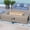 Gray, variant on VENTOPYR Outdoor Propane Fire Pit Table, 56-inch x 28-inch Rectangle Terrazzo White Concrete-Like Finish, 50,000 BTU Stainless Steel Burner w Blue Fire Glass, Wind Guard, Raincover