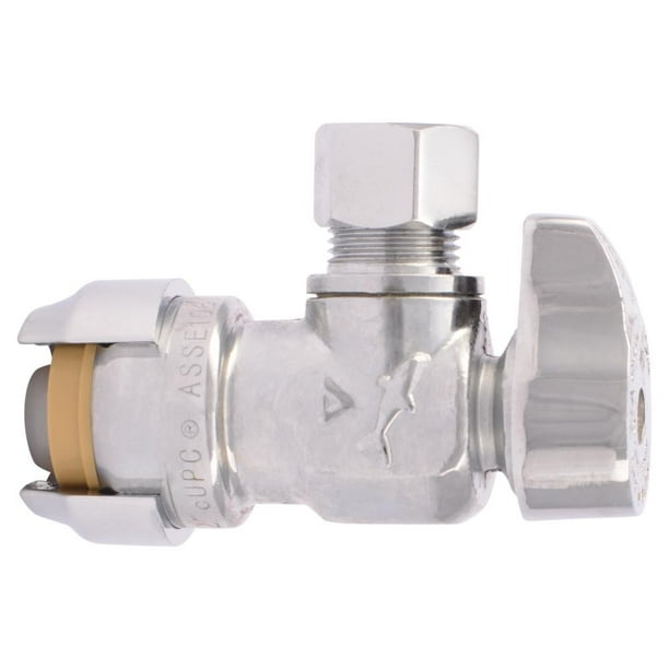 Sharkbite Brass Quarter Turn Stop Angle Valve 4 Pack