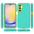 thumbnail image 4 of Xhy Samsung Galaxy A25 5G Case with Privacy Screen Protector Military Grade Heavy Duty Protection 3 in 1 Shockproof Armor Rugged Durable Detachable for Galaxy A25 5G Phone - Green+Yellow, 4 of 5