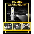 thumbnail image 4 of AUXITO H3 LED Fog Light Bulbs 6500K White, 300% Brighter, H3ll LED Bulb Headlight for Fog Lamp, DRL, High/Low Beam, Pack of 2, 4 of 8