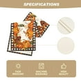 thumbnail image 6 of Smile Buffalo Check Plaid Fall Table Runner 13 x 108, Harvest Thanksgiving Pumpkins Mushrooms Birdhouse Maple Leaves, 6 of 9