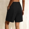 thumbnail image 6 of CHEEREAM Womens Hiking Golf Shorts Stretch Casual Work Bottoms with Pockets Walking Travel Summer Chino Shorts Dressy, 6 of 6