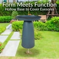 thumbnail image 5 of Sunnydaze Gleeful Garden Freestanding Metal Outdoor Bird Bath, UV-Resistant Matte Blue, 5 of 16