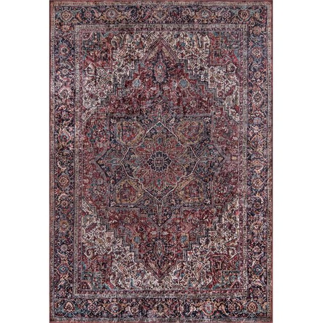 Momeni KARACKAR-4BUR2380 2 ft. 3 in. x 8 ft. Karachi-4 Runner Rug - Burgundy
