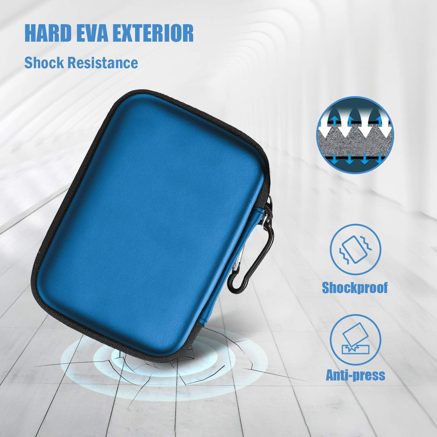 Buy ProCase Portable Hard Drive Case for Canvio Basics Western Digital