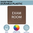 thumbnail image 2 of ADA CENTRAL SIGNS - 6" X6" Exam Room 6 Sign - ADA Compliant Tactile Graphics Grade 2 Braille Text Acrylic Wall Signs - Educational Institution Directional Assistance Test Center Door Sign for Schools, 2 of 6