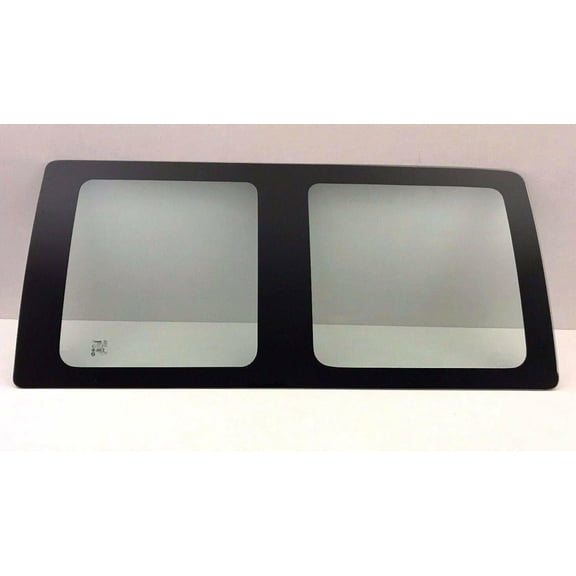 Stationary Passenger Right Side Sliding Cargo Door Window Door Glass Compatible with Chevrolet Express/GMC Savana 1996-2025 Models