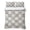 White, Off-White, Grey, variant on Quilts Queen Size Bedding Set, Black Brown Checkered Lightweight Quilted Comforter, Modern Farmhouse Plaid Wooden Soft Reversible Bedspread Coverlet with Pillow Covers for All Season, 90" x 96"