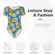 thumbnail image 4 of Fotbe Lovely Duck Body de Mujer con Cuello Redondo y Mangas Cortas, Sin Mangas Ajustado, Suave, Cómodo y Básico-Large, 4 of 7