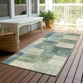 thumbnail image 6 of Addison Rugs Chantille Indoor/Outdoor Transitional Geometric Seafoam Washable Runner Rug, 2'3" x 7'6", 6 of 6