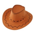thumbnail image 1 of Sombrero de vaquero infantil, sombrero tipo sombrero, gorras, sombrero de pradera, accesorios para disfraces, ropa, sol Amarillo brillante, 1 of 9