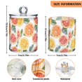 thumbnail image 5 of Yayeee 4 Pack Qtip Holder Bathroom Cotton Swab Canister with Lid Clear Dispenser Set, Candy Grapefruit Slices, 5 of 6