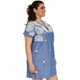 thumbnail image 2 of Vestido bordado PESHLI Tallas Extras 78121 Curvy Plus Size Blanco C azul 42, 2 of 6