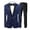 Blue, variant on Men's 3 Piece Sequined Suit Set, One Button Slim Fit Shiny Dress Coat Jacket with Pants and Bow Tie, Formal Tuxedo for Wedding Prom Party Black XXXXXXL