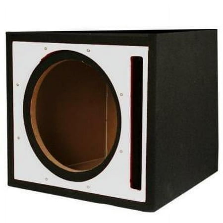 Absolute Single 10 Ported Subwoofer Enclosure Silver High Gloss Face Board