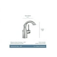 thumbnail image 3 of MOEN 84144BRB Sarona Single Hole Single-Handle Bathroom Faucet in Mediterranean Bronze, 3 of 4