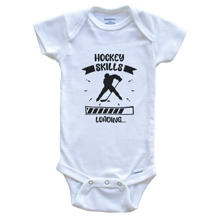 

Hockey Skills Loading Funny Hockey Baby Bodysuit