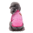 thumbnail image 5 of Dog Clothes Warm Puppy Outfit Pet Jacket Coat Winter Dog Clothes Soft Sweater Clothing For Small Dogs ChihuahuaRose RedL, 5 of 9